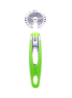 Buy Stainless Steel Pizza Cutter Green/Silver in Saudi Arabia