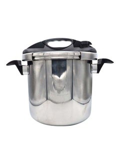 Buy Stainless Pressure Cooker Silver/Black 10.0Liters in Saudi Arabia