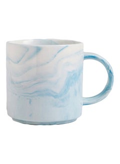 Buy Ceramic Mug Blue/White 8.6x8.7centimeter in UAE