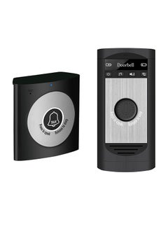 Buy 2-Way Wireless Voice Intercom Doorbell Black/Grey in Saudi Arabia