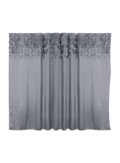 Buy Lillian Shower Curtain Grey in UAE