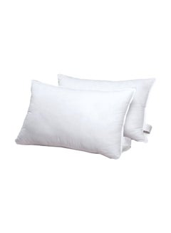 Buy 2-Piece Bed Pillow Set White in UAE