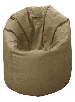 Buy PU Leather Bean Bag Beige in UAE