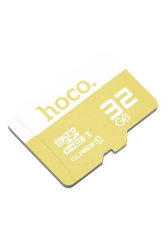 Buy Micro SDHC Class 10 TF Memory Card Yellow/White in Saudi Arabia