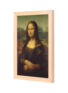 Buy Monalisa Wooden Frame Wall Art Painting Multicolour 23x33centimeter in Saudi Arabia