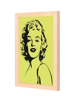 Buy Madonna Wooden Framed Decorative Wall Art Painting Yellow/White 23x33centimeter in Saudi Arabia