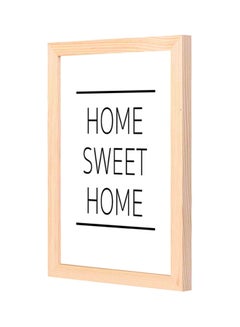 Buy Decorative Wall Art With Wooden Frame Black 23x33centimeter in Saudi Arabia