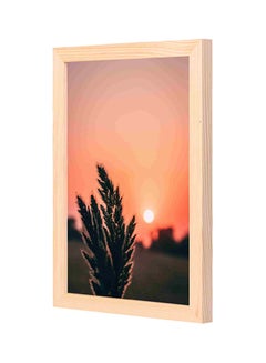 Buy Sun Set Themed Wooden Framed Wall Art Painting Multicolour 23x33centimeter in Saudi Arabia