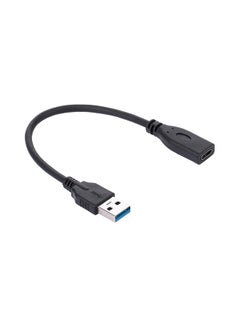 Buy USB 3.0 To Type-C Female Adapter Black in Saudi Arabia