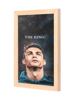 اشتري لوحة جدارية مطبوعة بعبارة "The King" وصورة لاعب كرة القدم رونالدو متعدد الألوان 23x33x2Ø³Ù†ØªÙŠÙ…ØªØ± في السعودية