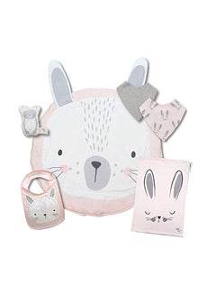 Buy Rabbit Design Play Mat Beige/Pink 35x37inch in Saudi Arabia