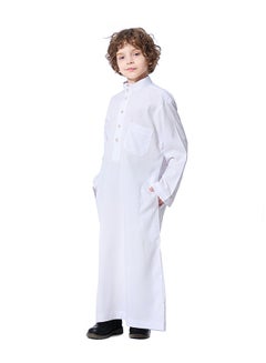 اشتري ثوب كاجوال للأولاد أبيض في الامارات