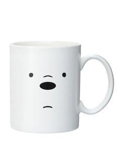 Buy Ice Bear Printed Ceramic Coffee Mug White/Black in UAE