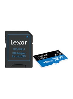 اشتري بطاقة ذاكرة مايكرو SDXC من الفئة 10 مع محول أسود/أزرق في السعودية