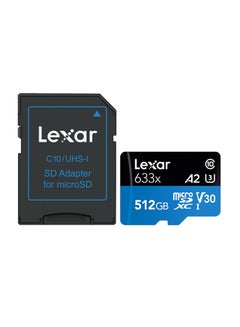 Buy Micro SDXC Class10 Memory Card With Adapter Blue/Black in Saudi Arabia