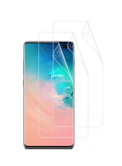 Buy 3 Pack Tempered Glass Screen Protector For Samsung S10 Plus Clear in UAE