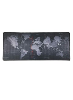 Buy World Map Gaming Keyboard Mouse Pad Grey/Black/Red in Saudi Arabia