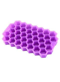 Buy 37-Grid Honey-Comb Shape Ice Cube Tray Purple in Egypt