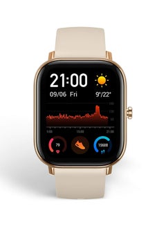 Shop Amazfit Gts Smartwatch Fitness And Activities Tracker With Built In Gps Dessert Gold Online In Dubai Abu Dhabi And All Uae