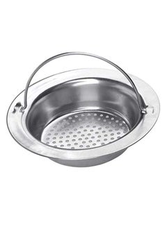 Buy 2-Piece Kitchen Sink Strainer Set Silver 4.3 x 1.1inch in UAE