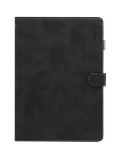 Buy Stand Folio Cover Leather Smart Case With Auto Sleep/Wake-up Function For Apple iPad 10.2 Black in UAE