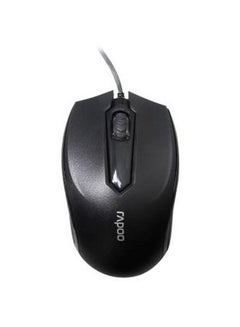 Buy Wired Compact Optical Mouse Black in UAE