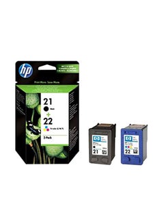 Buy Pack Of 2 Original Ink Cartridge Black/Tri-Color in UAE