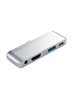 Buy Aluminum Type-C Mobile Pro Hub For iPad And Type-C Smartphones,Tablets Silver in UAE