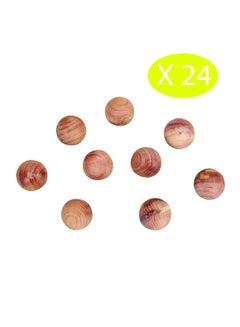 Buy 24 Count Cedar Moth Balls Multicolour 2.2 x 2.2 x 2.2cmcentimeter in UAE