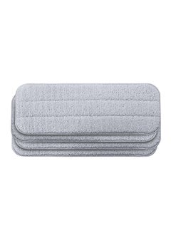 Buy Pieces of 4 Mijia Smart Deerma Water Spray Mop Sweeper Cloth Head Replacement Pad Grey 20x6x10cm in Saudi Arabia