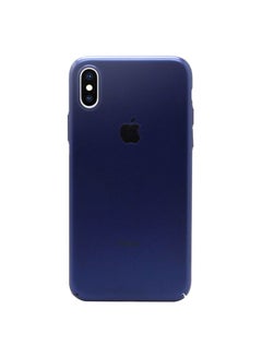 Buy Protective Case Cover For Apple iPhone X dark Blue in UAE