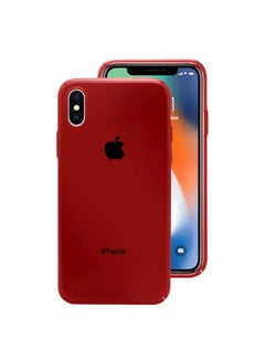 Buy Protective Case Cover For Apple iPhone X Red in UAE