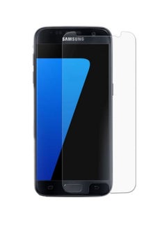 Buy Tempered Glass Screen Protector For Samsung S7 Clear in UAE