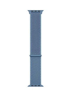 Buy Woven Nylon Sport Loop Strap for Apple Watch 40mm Blue in Saudi Arabia