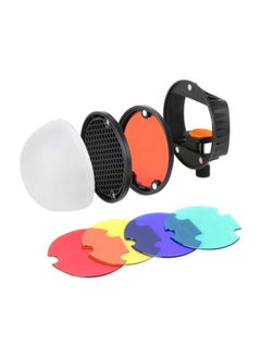 Buy Speedlite Flash Light Modifier Accessories Kit Multicolour in Saudi Arabia