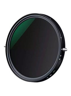 Buy 2-in-1 Variable Adjustable ND Filter For Canon/Sony/Nikon Camera Lens Black in Saudi Arabia