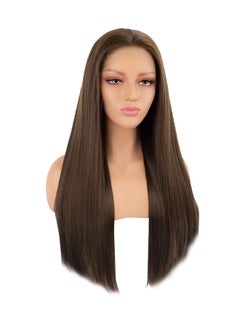 Buy Lace Front Wig Brown 24inch in Saudi Arabia