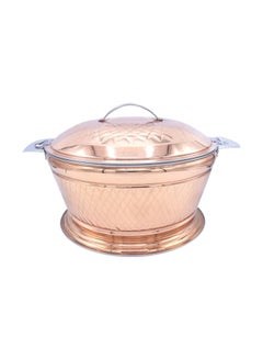 Buy Copper Cookware Pot Gold/Silver 6L in Saudi Arabia