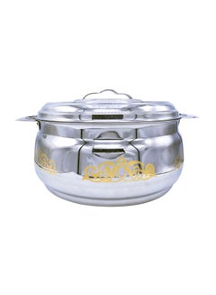 Buy Stainless Steel Cookware Pot Silver/Gold in Saudi Arabia