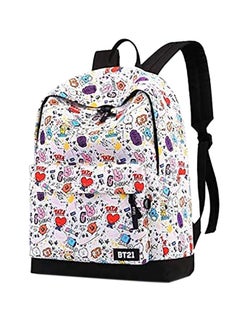 Buy BTS Cartoon Backpack Multicolour in Saudi Arabia