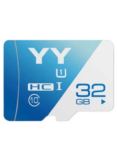 Buy HC Class 10 TF Flash Memory Card Blue/White in Saudi Arabia