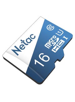 اشتري بطاقة ذاكرة فلاش مايكرو SDHC فئة 10 TF 16جيجابايت أزرق / أبيض في الامارات