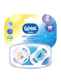 Buy Pack Of 2 No 2 Day And Night Soothers (6-18 Months) in Egypt