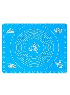 Buy Non-Stick Flour Dough Mat Blue/White 50 x 40centimeter in Egypt