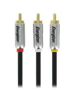 Buy 3-Piece Hightech Audio/Video Cable Black/Silver/Gold in Saudi Arabia