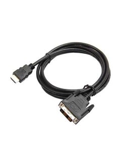Buy HDMI To DVI Cable Black/Silver in UAE