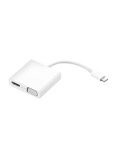 Buy USB-C 3-in-1 Travel Hub, 4K HDMI, VGA, USB 3.0 White in UAE