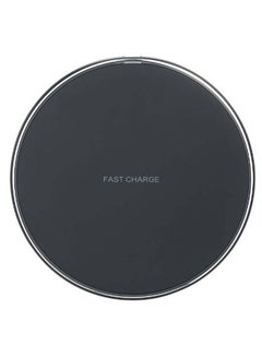 Buy Qi Wireless Round Charger Black in UAE