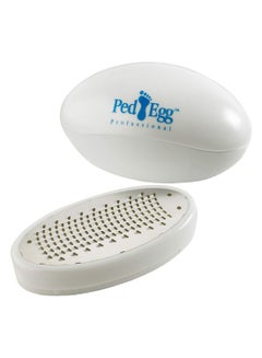 Buy Ped Egg Pedicure Foot File White/Silver in Saudi Arabia