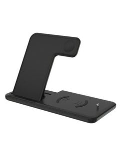 Buy 4-In-1 Dual Wireless Charging Stand Black in Saudi Arabia